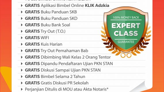 Bimbel Sekolah Kedinasan di Sawahlunto, Garansi 100% Uang Kembali, Bimbel Adzkia