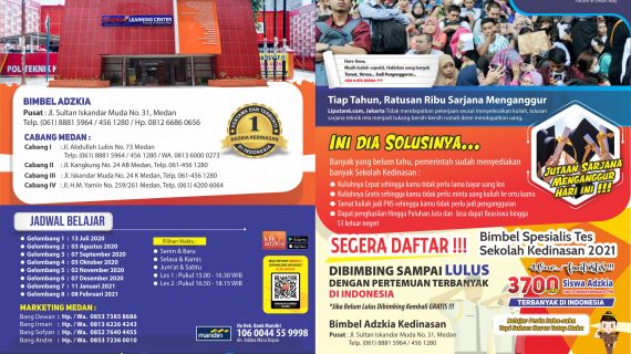 Bimbel Sekolah Kedinasan di Pasaman Barat, Garansi 100% Uang Kembali, Bimbel Adzkia