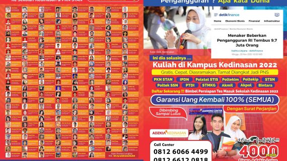 Bimbel Sekolah Kedinasan di Tebing Tinggi,Garansi 100% Uang Kembali, Bimbel Adzkia