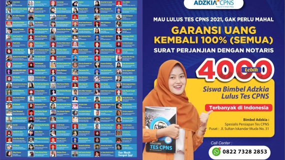 Bimbel CPNS di Lubuk Pakam,Garansi 100% Uang Kembali, Bimbel Adzkia