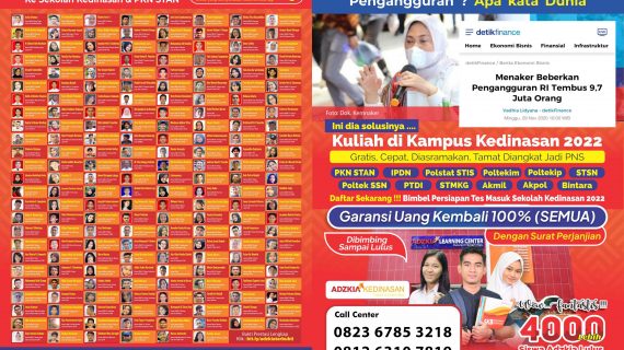 Bimbel Sekolah Kedinasan di Berastagi,Garansi 100% Uang Kembali, Bimbel Adzkia