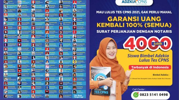 Bimbel CPNS di Kisaran,Garansi 100% Uang Kembali, Bimbel Adzkia
