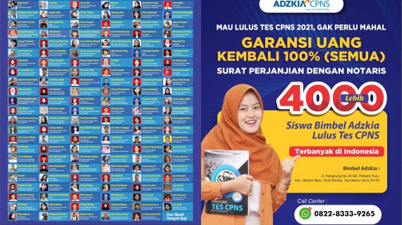 Les,Bimbingan belajar,Bimbel CPNS di Padang – Bimbel Adzkia Garansi Uang Kembali 100%