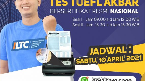 Event di Bulan April Toefl Akbar Bersertifikat Nasional,Bimbel Adzkia