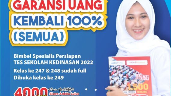 GARANSI UANG KEMBALI 100% (Semua), Call 0812-6686-0656, Bimbel Kedinasan Padang, Bimbel Kedinasan Online, Bimbel Kedinasan Terbaik, Bimbel Kedinasan Terdekat, Bimbel Kedinasan di Sumbar