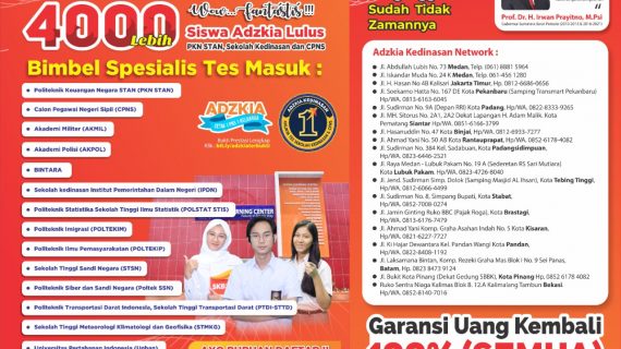 Bimbel Kedinasan Adzkia Pekanbaru