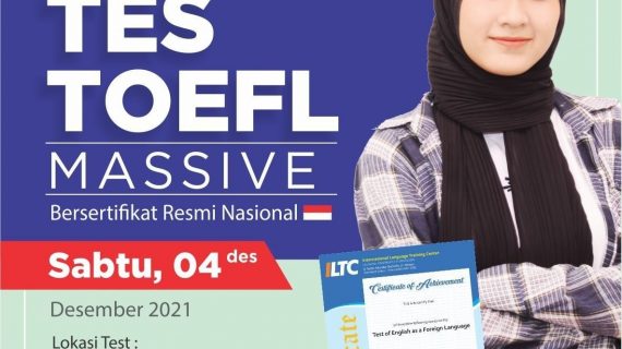TES TOEFL MASSIVE, Call : 0823-6504-9280, Bersertifikat Resmi Nasional