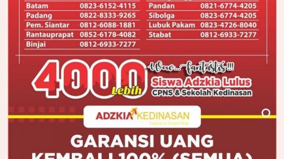 BIMBEL KEDINASAN PALING JUARA DI MEDAN, Call 0822-3576-1475, tempat les kedinasan di makassar, tempat les kedinasan di bandung, tempat les kedinasan di jakarta, bimbel kedinasan terbaik di medan, bimbel kedinasan terdekat, bimbel kedinasan terbaik di indonesia, bimbel online kedinasan terbaik, bimbel kedinasan di tangerang, tempat bimbel kedinasan di makassar, bimbel sekolah kedinasan terdekat