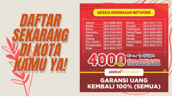BIMBEL KEDINASAN PALING JUARA DI MEDAN, Call 0822-3576-1475, tempat les kedinasan di makassar, tempat les kedinasan di bandung, tempat les kedinasan di jakarta, bimbel kedinasan terbaik di medan, bimbel kedinasan terdekat, bimbel kedinasan terbaik di indonesia, bimbel online kedinasan terbaik, bimbel kedinasan di tangerang, tempat bimbel kedinasan di makassar, bimbel sekolah kedinasan terdekat