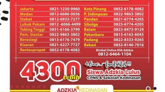 LES KEDINASAN  PALING LUAR BIASA DI BINJAI, Call:  0812-6933-7277, biaya bimbel kedinasan, bimbel online kedinasan terbaik, bimbel kedinasan di bandung, bimbel kedinasan gratis, bimbel sekolah kedinasan di solo, les kedinasan di medan