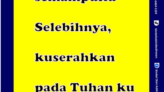 USAHA DAN DOA MAKSIMAL